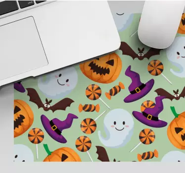 Podložka pod myš vianoce hravé halloweenske motívy - Tenstickers