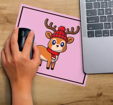 Podložka pod myš vianoce roztomilý sobík - Tenstickers
