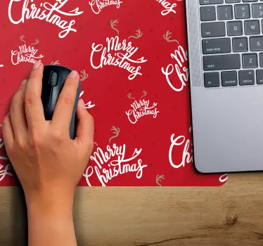 Podložka pod myš vianoce s vianočnými pozdravmi - Tenstickers