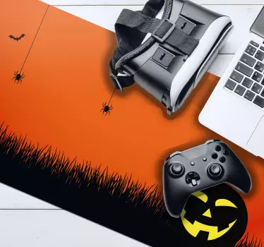 Podložka pod myš vianoce scéna s halloweenskou tekvicou - Tenstickers