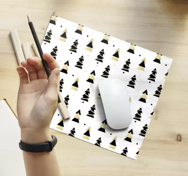 Podložka pod myš vianoce štylizované dovolenkové stromy - Tenstickers