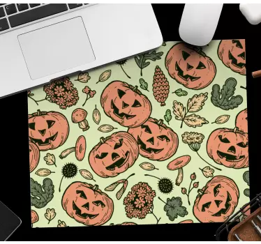 Podložka pod myš vianoce veselé tekvice - Tenstickers