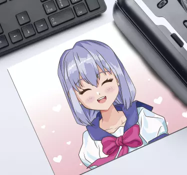 Roztomilé anime dievča podložka pod myš - Tenstickers