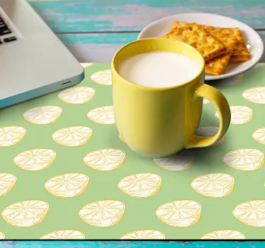 Ručne kreslený citrón citrusové ovocie citrus myš podložka - Tenstickers