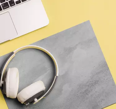 šedá originálna vinylová podložka pod myš - Tenstickers