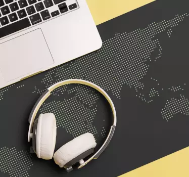 šedá pixelová mapa podložka pod myš - Tenstickers