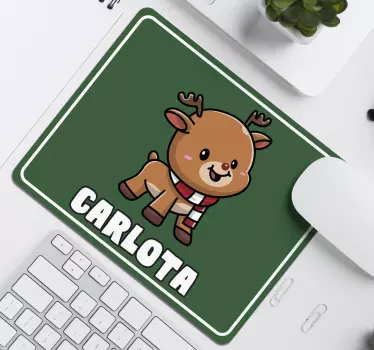 Sob s menom prispôsobenou podložkou pod myš - Tenstickers
