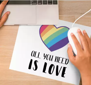 Sociálne lgbt láska podložky pod myš - Tenstickers