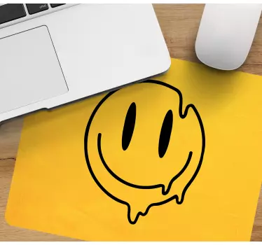 Tekutý smajlík ikona originálna podložka pod myš - Tenstickers