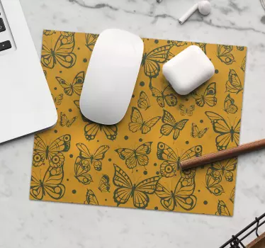 Trendy motýle vzor motýľ podložka pod myš - Tenstickers