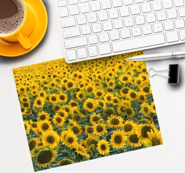 Veľká slnečnica záhradná kvetinová podložka pod myš - Tenstickers