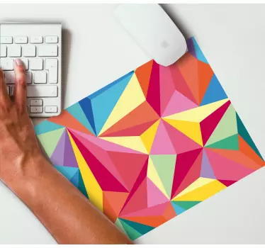 Viacfarebný geometrický obrázok pôvodná podložka pod myš - Tenstickers
