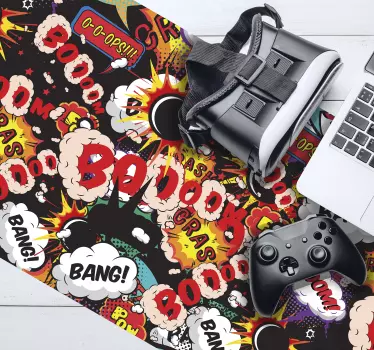 Vinylová podložka pod myš na hru boom - Tenstickers