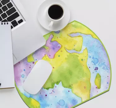 Vinylová podložka pod myš na mape - Tenstickers