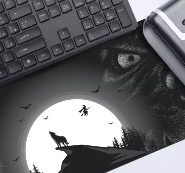 Vytie vlk herná vinylová podložka pod myš - Tenstickers