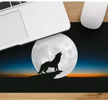 Vytie vlka za svitu mesiaca ďalšie podložky pod myš - Tenstickers