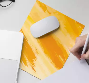žltá originálna vinylová podložka pod myš - Tenstickers