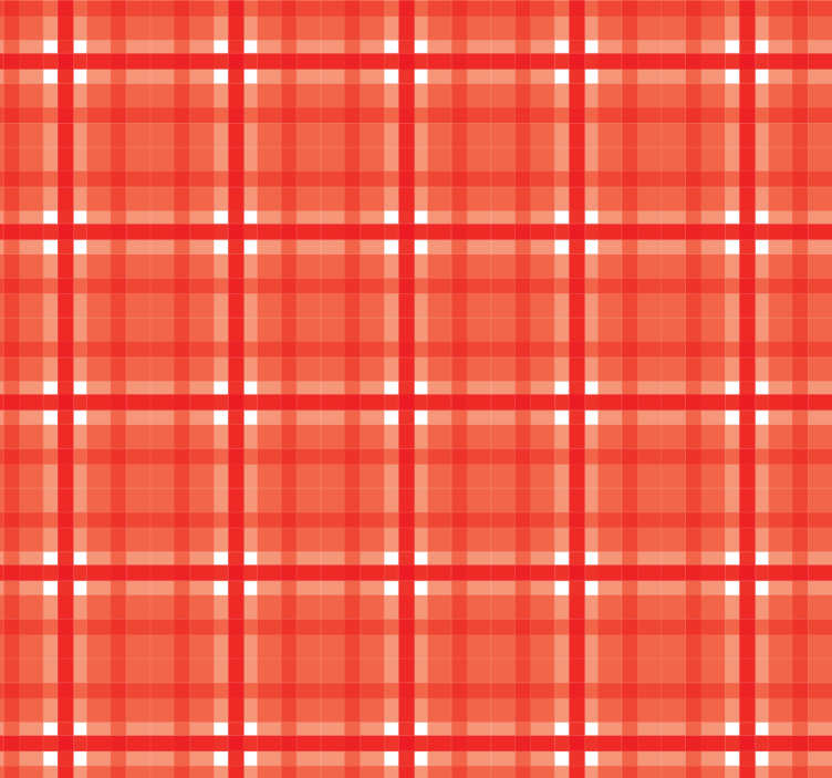 roleta do kuchyne červený gingham vzor - Tenstickers