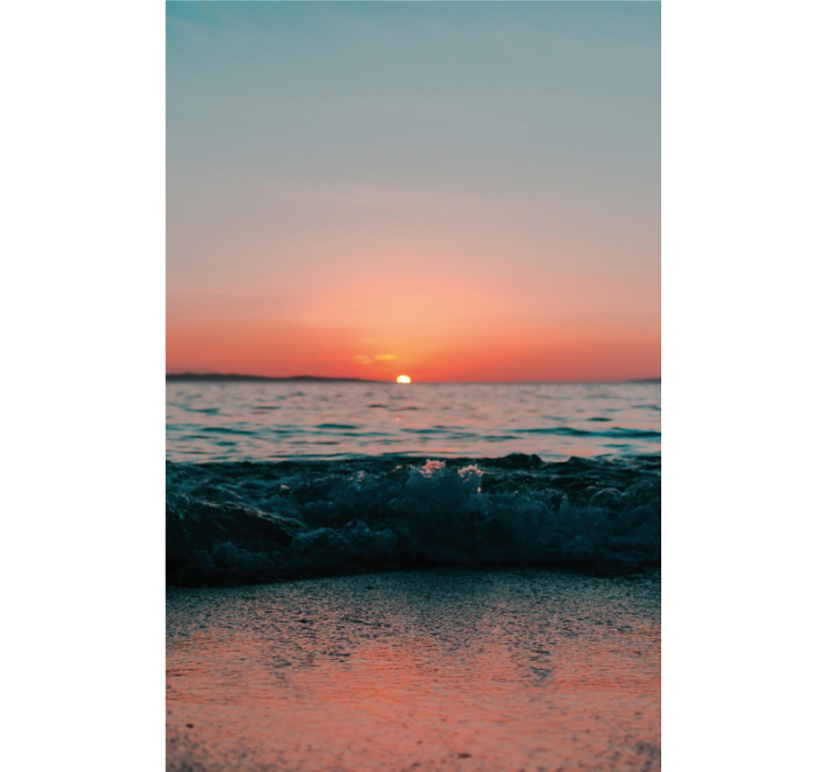 roleta do kúpelne západ slnka na pláži - Tenstickers