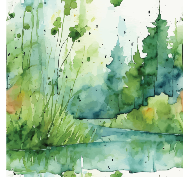 roleta do kúpelne abstraktný močiar - Tenstickers