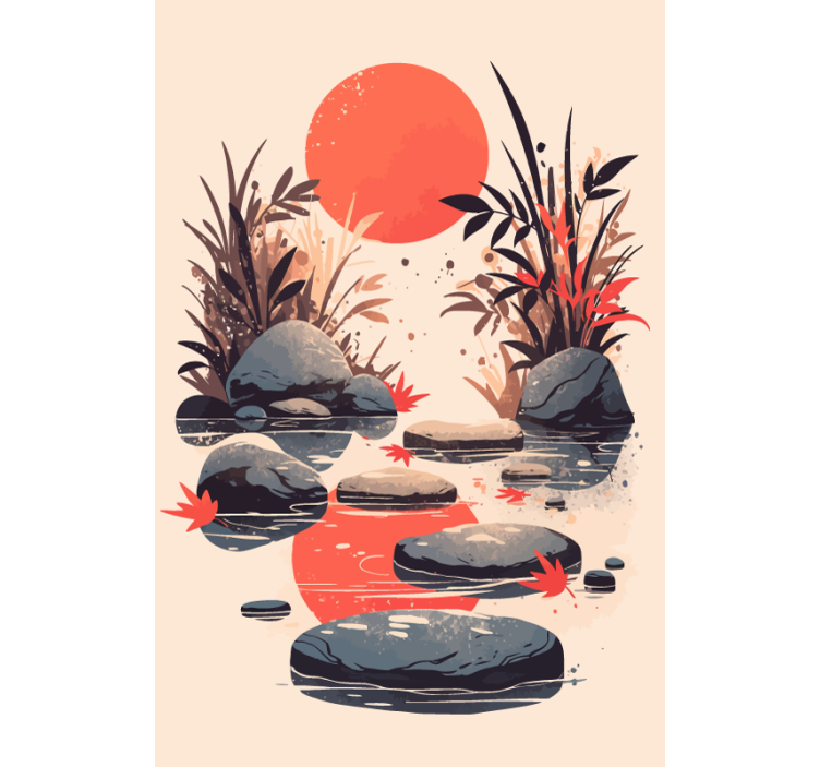 roleta do kúpelne inšpirácia japonským štýlom - Tenstickers