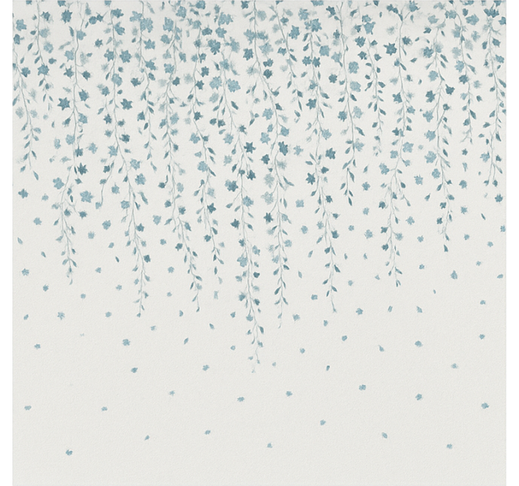 roleta do kúpelne vodopád modrých kvetov - Tenstickers