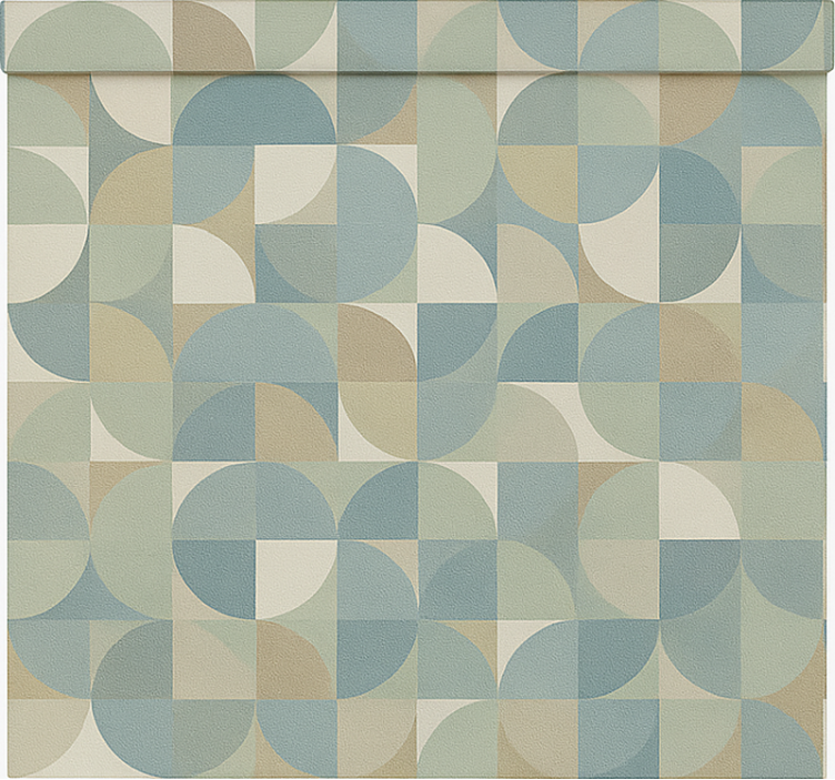 moderná roleta zelené abstraktné tvary - Tenstickers