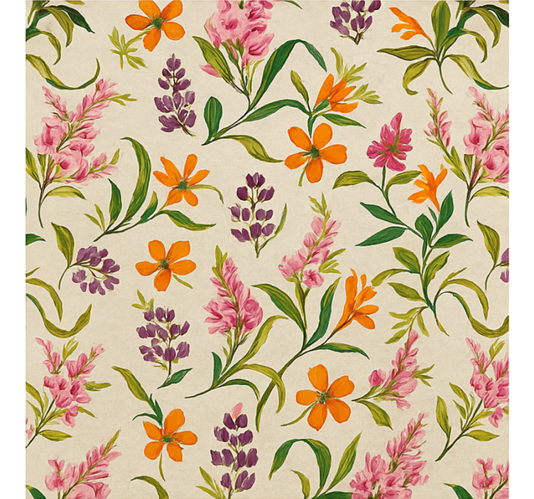 roleta do obývačky svieži kvetinový vzor - Tenstickers