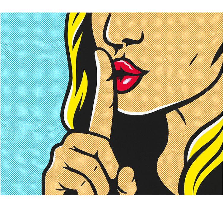 roleta pre teenagera pop art dievča utíšajúce - Tenstickers