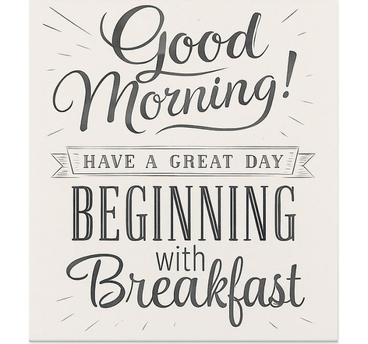 roleta do jedálne dobré ráno raňajky - Tenstickers