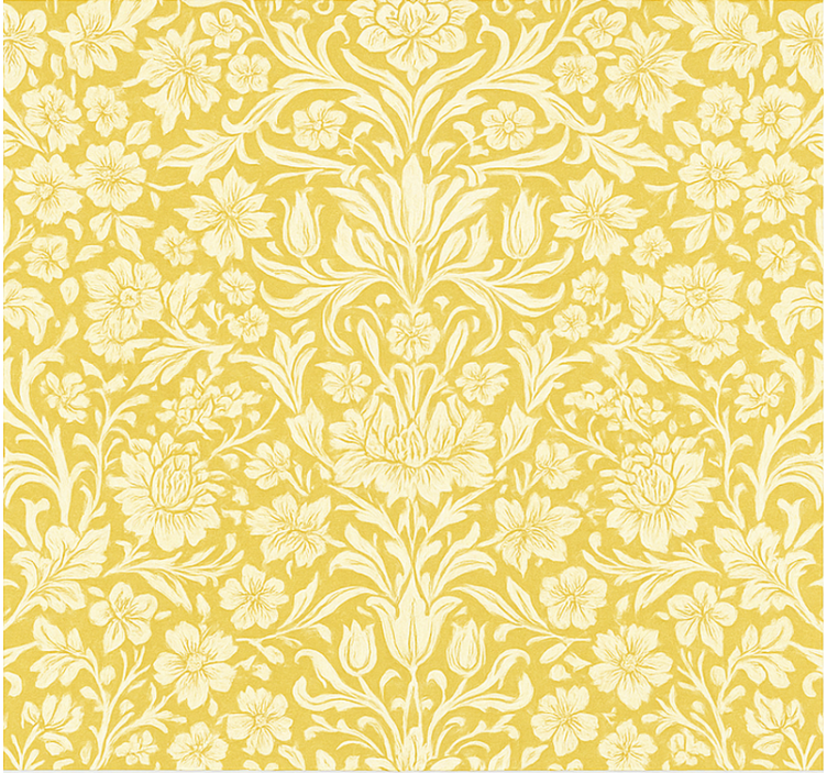 Roleta do jedálne žlté mandalové kvety - Tenstickers