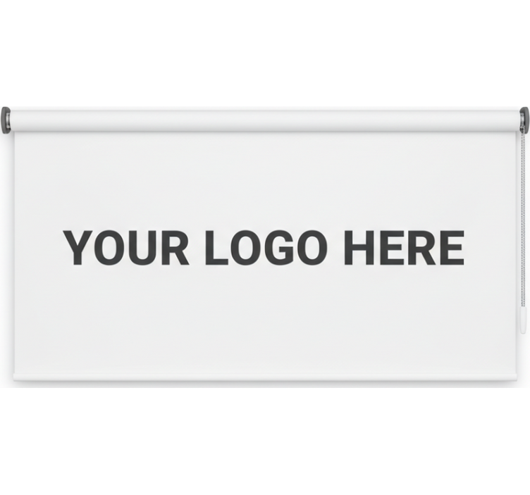 Roleta do kancelárie s vlastným logom firmy - Tenstickers