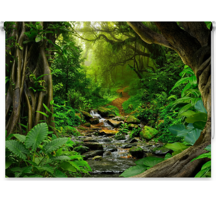 Roleta stomy tropický lesný oázis - Tenstickers