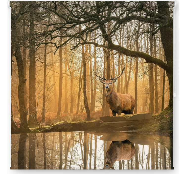 Roleta stomy zlatý jeleň jazero - Tenstickers