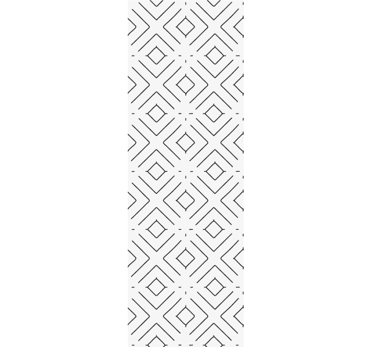 Roleta do kancelárie biely geometrický vzor s tenkými líniami - Tenstickers