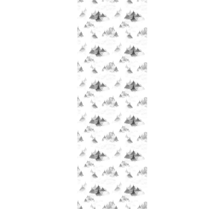 Roleta do kancelárie silueta tmavého lesa - Tenstickers