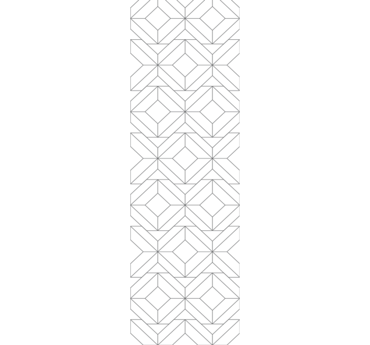 Roleta do kancelárie s geometrickým bielym vzorom - Tenstickers