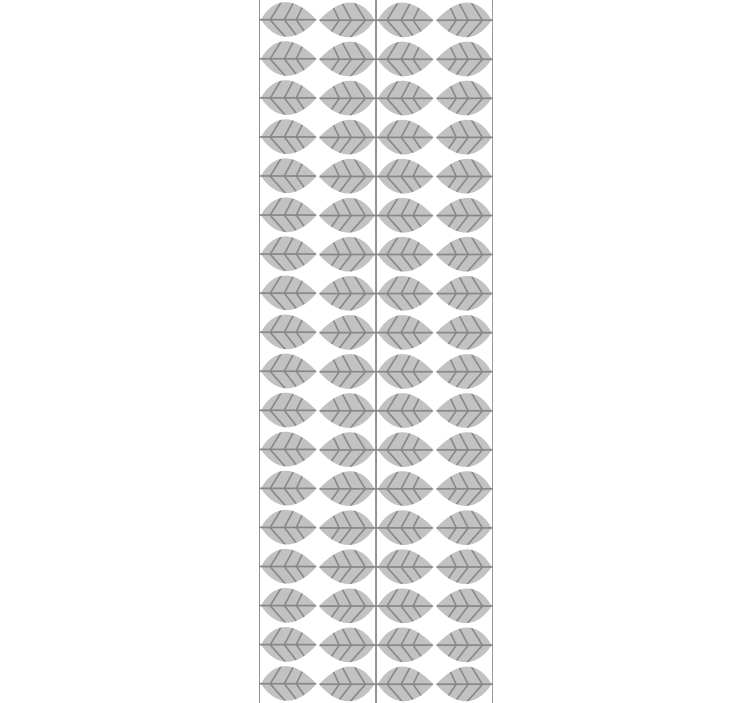 Roleta do jedálne s pôvabnou kompozíciou listov - Tenstickers