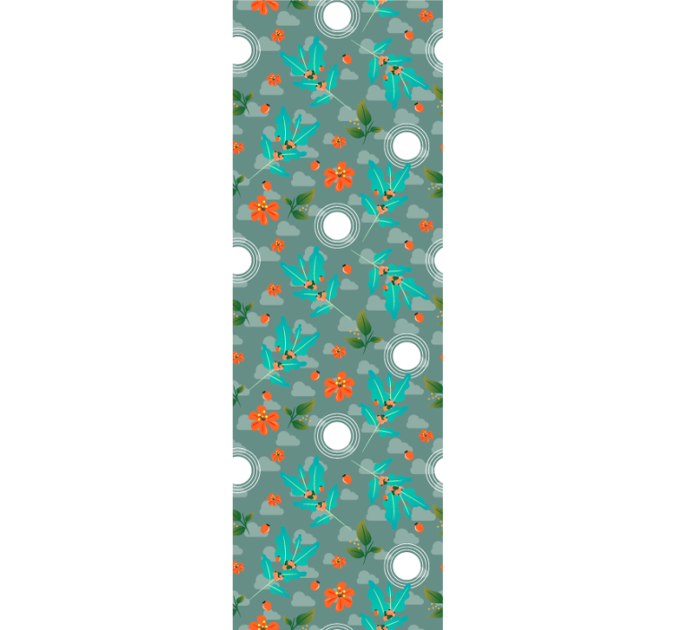 Roleta do jedálne kvetinová geometria - Tenstickers