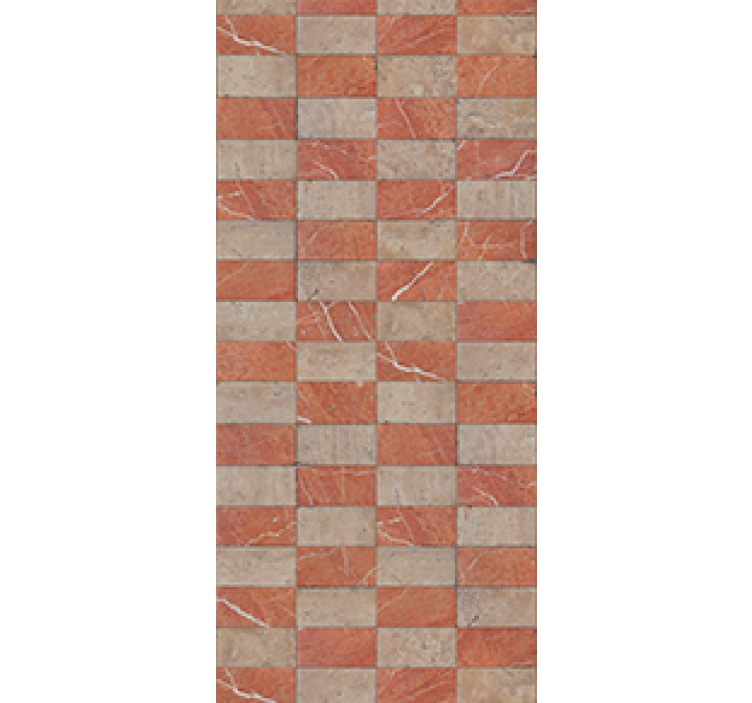 Roleta do kuchyne s geometrickými béžovými dlaždicami - Tenstickers