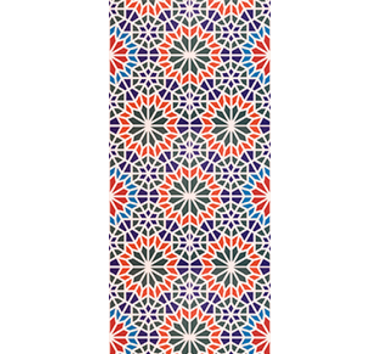 Roleta do kuchyne s farebnými dlaždicami - Tenstickers