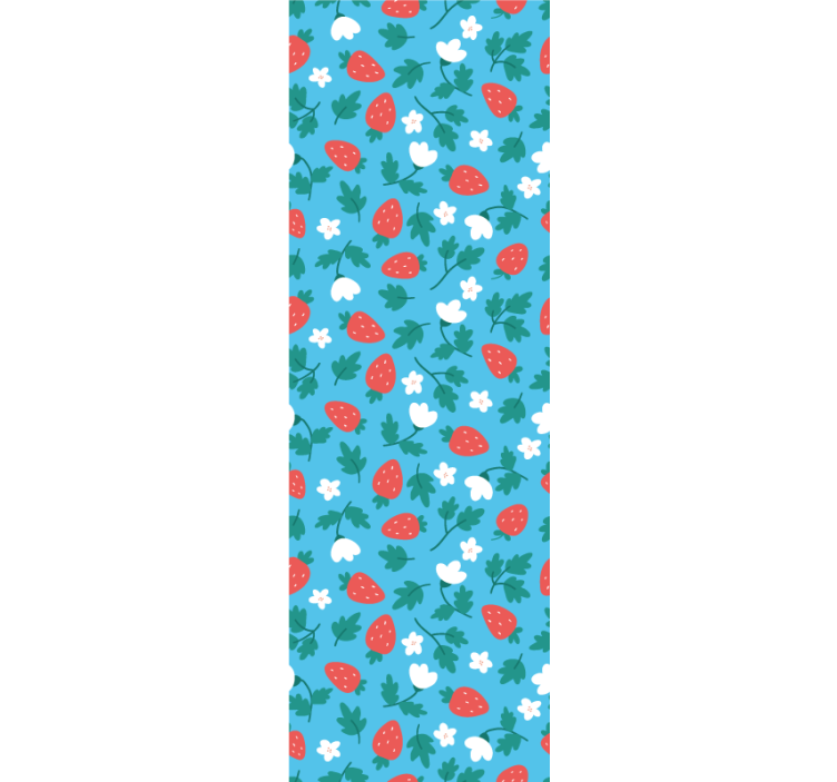 Roleta do kuchyne s farebným vzorom ovocia a kvetov - Tenstickers