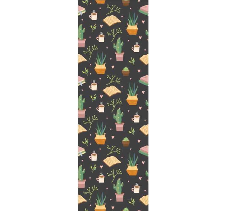 Roleta do kuchyne káva a knihy - Tenstickers