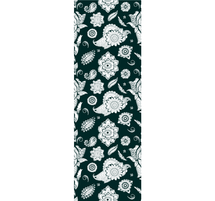 Roleta do kuchyne s indickým paisley vzorom - Tenstickers