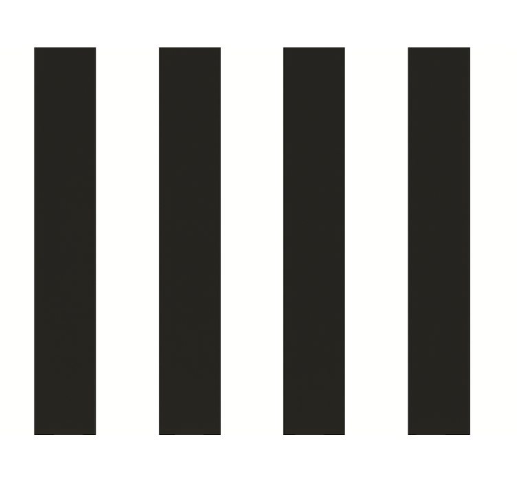 Roleta do kuchyne biele a čierne pruhy - Tenstickers