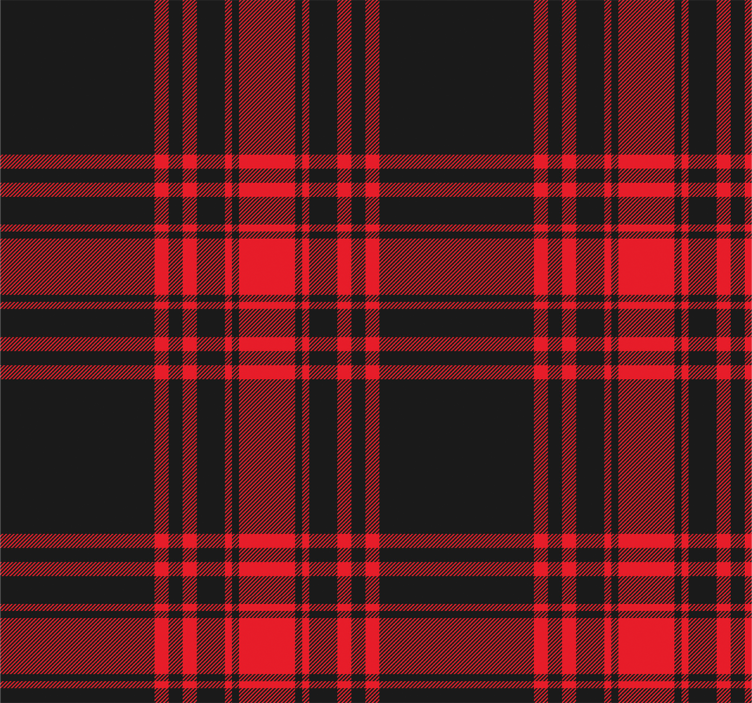 Roleta do kuchyne menzies tartan čierna červená kocka - Tenstickers