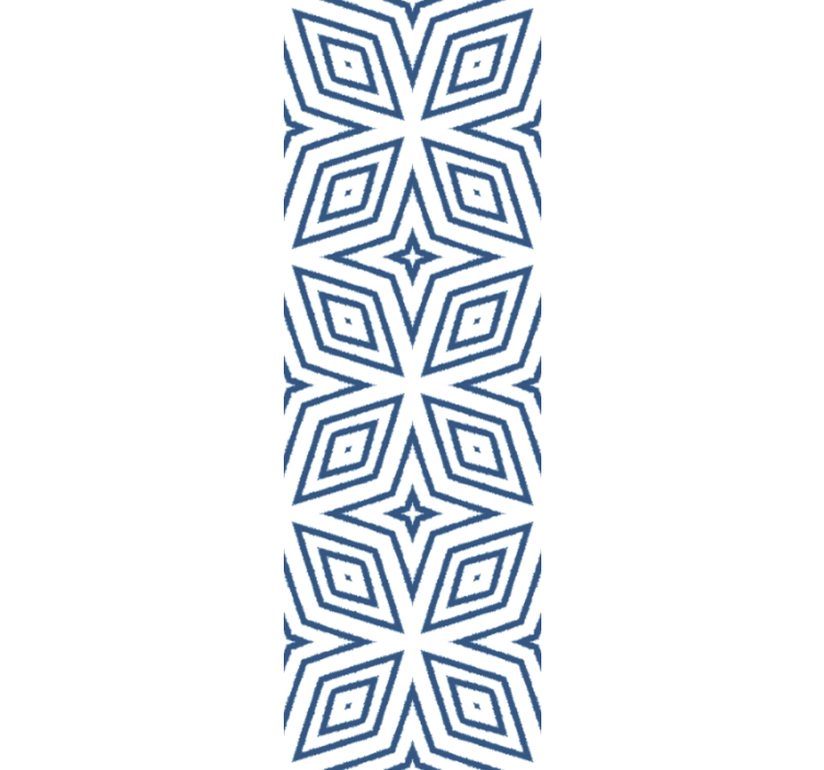 Roleta do jedálne s ručne vyrábanými jútovými diamantmi - Tenstickers