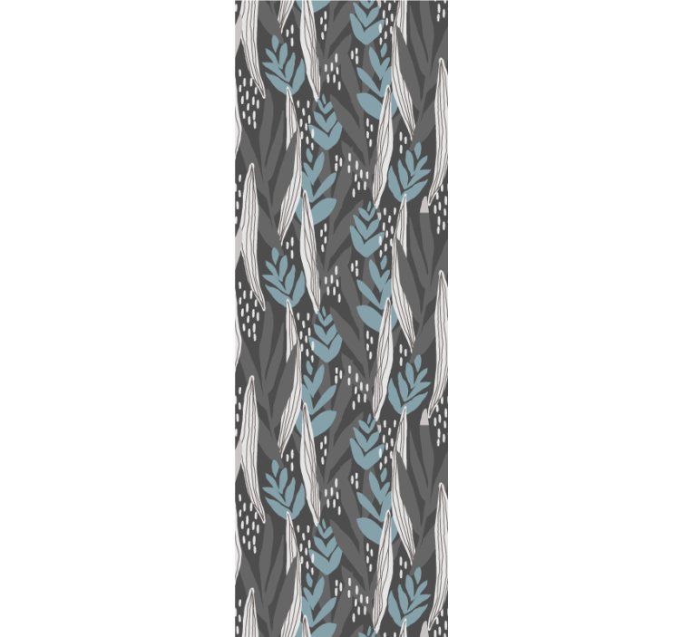 Roleta do jedálne kvetinová šedá akvarel - Tenstickers