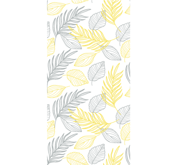 Roleta do jedálne s listami pantone - Tenstickers