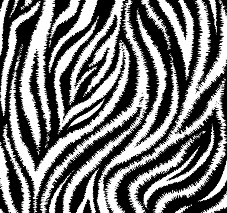 Roleta do jedálne klasická nepravidelná zebra čierno-biela - Tenstickers